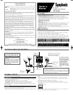 FUNAI Symphonic ST27S3 Owner'S Manual preview