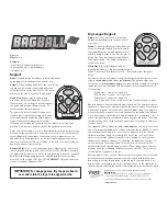 Fundex Games Bagball User Instructions preview