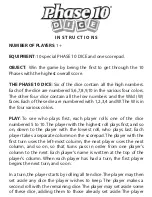 Fundex Games Phase 10 Dice User Instructions preview