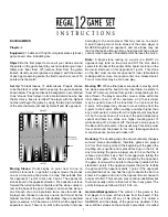 Fundex Games Regal 12 Backgammon Instructions preview