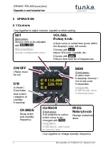 Preview for 8 page of Funke ATR833-OLED Operation And Installation