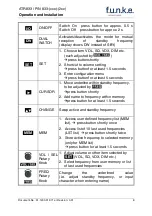 Preview for 9 page of Funke ATR833-OLED Operation And Installation