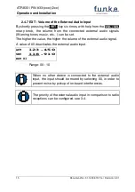 Preview for 16 page of Funke ATR833-OLED Operation And Installation