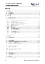 Preview for 3 page of Funke ATR833S Operation And Installation Instruction