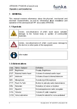 Preview for 5 page of Funke ATR833S Operation And Installation Instruction