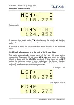 Preview for 13 page of Funke ATR833S Operation And Installation Instruction