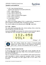 Preview for 16 page of Funke ATR833S Operation And Installation Instruction