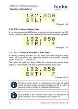 Preview for 19 page of Funke ATR833S Operation And Installation Instruction