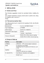 Preview for 35 page of Funke ATR833S Operation And Installation Instruction