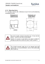 Preview for 46 page of Funke ATR833S Operation And Installation Instruction