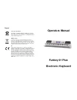 Funkey 61 Plus Operator'S Manual preview