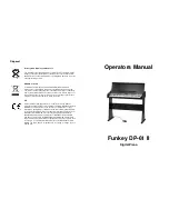 Funkey DP-61 II Operator'S Manual предпросмотр