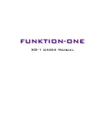 Funktion-one XO-1 User Manual preview