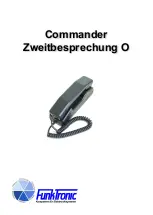 Предварительный просмотр 1 страницы FunkTronic Commander Zweitbesprechung O Manual