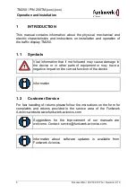 Предварительный просмотр 6 страницы Funkwerk 250TM Series Operation And Installation