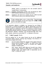 Предварительный просмотр 19 страницы Funkwerk 250TM Series Operation And Installation