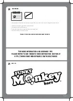 Предварительный просмотр 23 страницы FUNKY MONKEY BARS THE ORIGINAL Assembly Instructions Manual