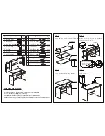 Предварительный просмотр 2 страницы Furinno FNAL-11081 Assembly Instruction