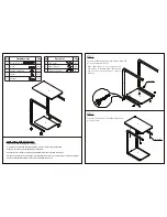 Предварительный просмотр 2 страницы Furinno FNBJ-22032 Assembly Instruction