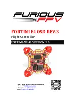 Preview for 1 page of Furious FPV Fortini F4 OSD REV.3 User Manual