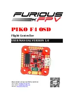 Furious FPV PIKO F4 OSD User Manual предпросмотр