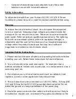 Preview for 3 page of Furman AC-120 E Owner'S Manual