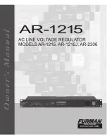 Furman AR-1215 Owner'S Manual предпросмотр