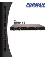Furman Elite 15 Owner'S Manual preview