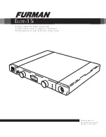 Предварительный просмотр 1 страницы Furman ELITE-15i Owner'S Manual