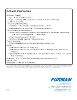 Preview for 12 page of Furman ElitE 20 PF Owner'S Manual