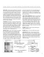 Preview for 5 page of Furman HDS-6 Owner'S Manual