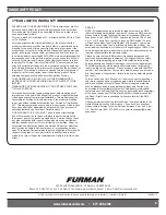 Preview for 9 page of Furman M-8x AR Instructions Manual