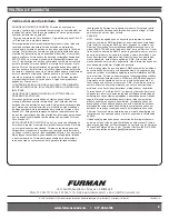 Preview for 27 page of Furman M-8x AR Instructions Manual