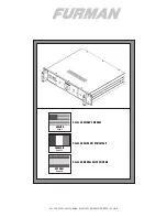 Предварительный просмотр 3 страницы Furman P-2400 AR Prestige Series Owner'S Manual