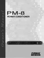 Furman PM-8 Owner'S Manual preview