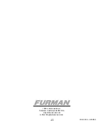 Предварительный просмотр 24 страницы Furman PS-8RE III Owner'S Manual