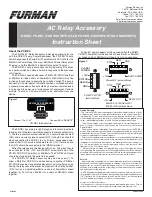 Furman PS-REL Instruction Sheet preview