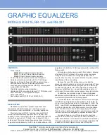 Furman RR-131 Specifications preview