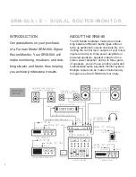 Предварительный просмотр 2 страницы Furman SRM-80A Owner'S Manual