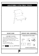 Furn Mill QUAINT HOCHR00297 Assembly Instruction Manual предпросмотр