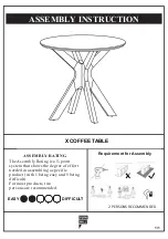 Furn Mill X COFFEE TABLE Assembly Instructions предпросмотр