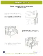 Preview for 2 page of FURNITURE CONCEPTS Classic Ladder End Single-Queen Bunk Assembly