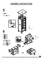 Preview for 11 page of Furniture of America 5 Drawer Cabinet FGI-18603C21-L Assembly Instructions Manual