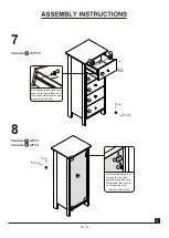 Preview for 12 page of Furniture of America 5 Drawer Cabinet FGI-18603C21-L Assembly Instructions Manual