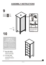 Preview for 13 page of Furniture of America 5 Drawer Cabinet FGI-18603C21-L Assembly Instructions Manual