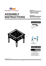 Furniture of America Adina CM4152E Assembly Instructions Manual preview