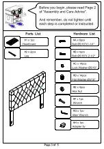 Preview for 3 page of Furniture of America Aldebaran CM7405HB-FQ Assembly Instructions Manual