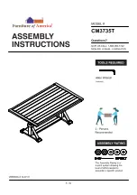 Furniture of America Alfred CM3735T Assembly Instructions Manual preview