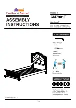 Furniture of America Allie Trundle CM7901T Assembly Instructions Manual preview