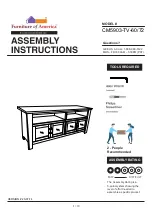 Preview for 1 page of Furniture of America Alma CM5903-TV-60 Assembly Instructions Manual